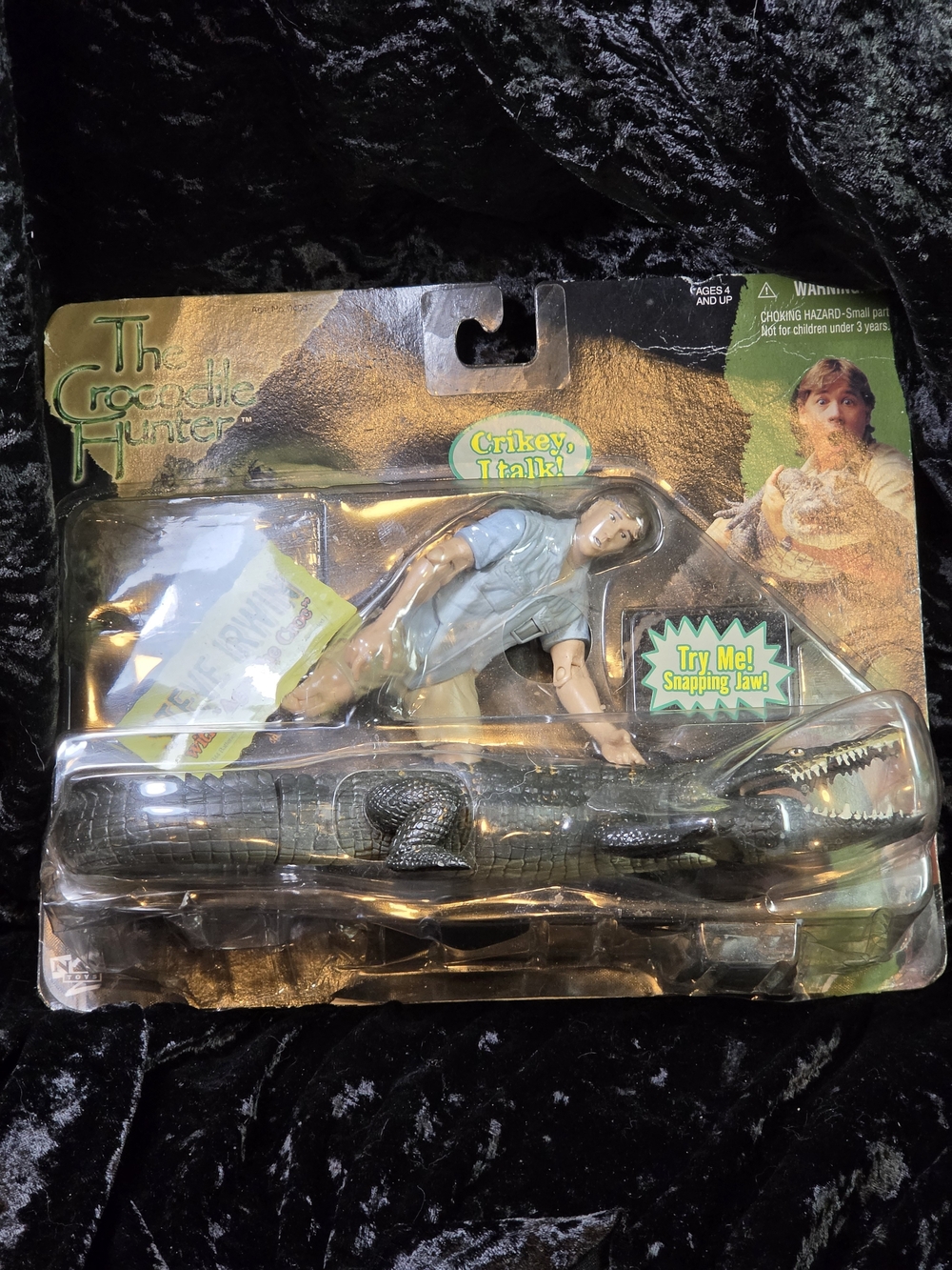 MIB 2000 Vintage "Steve Irwin" - The Crocodile Hunter Action Figure with Agro